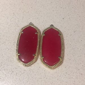 Small Red Kendra Scott Earrings